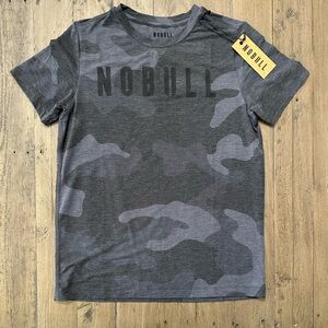 NWT NOBULL Kid’s Tee - Medium - Charcoal Camo (Gray)